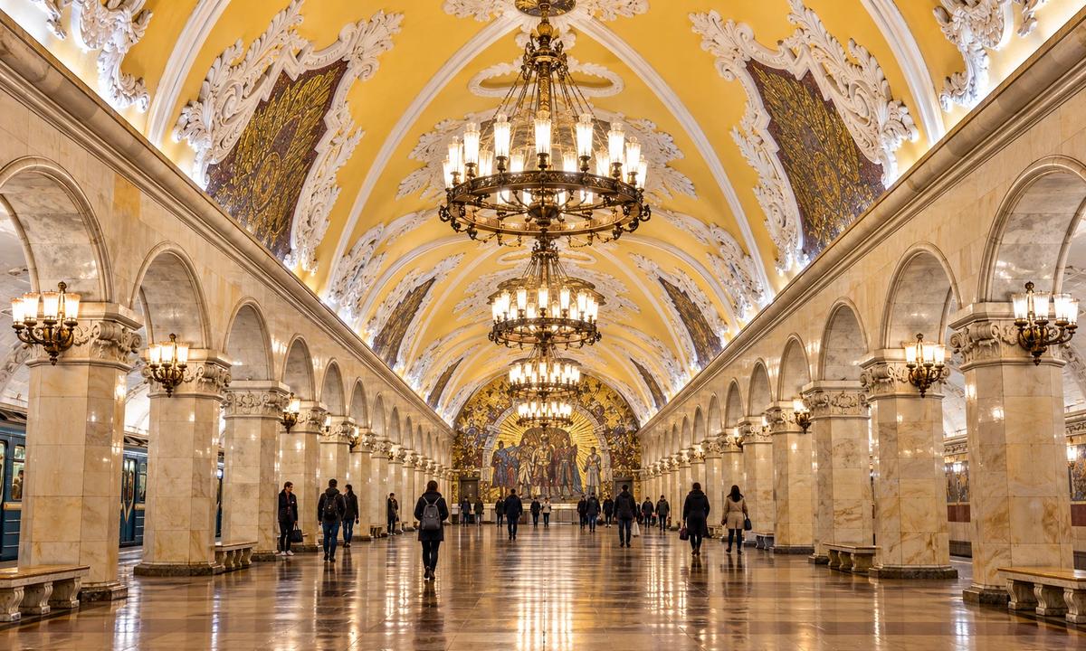 ایستگاه تزئین‌شده متروی مسکو