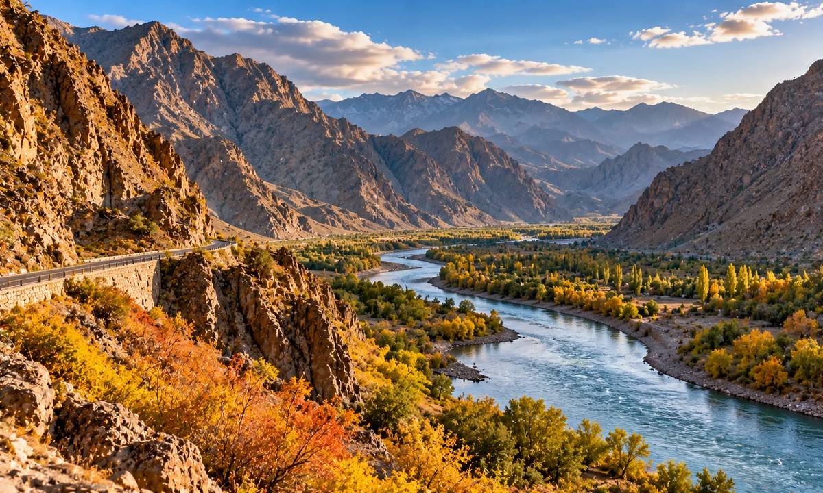 دره رود ارس در مسیر مرز نوردوز